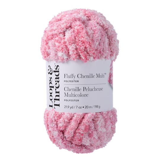 Fluffy Chenille Multi™ Yarn by Loops & Threads